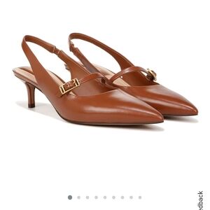 Elegant Brown Slingback Heels
